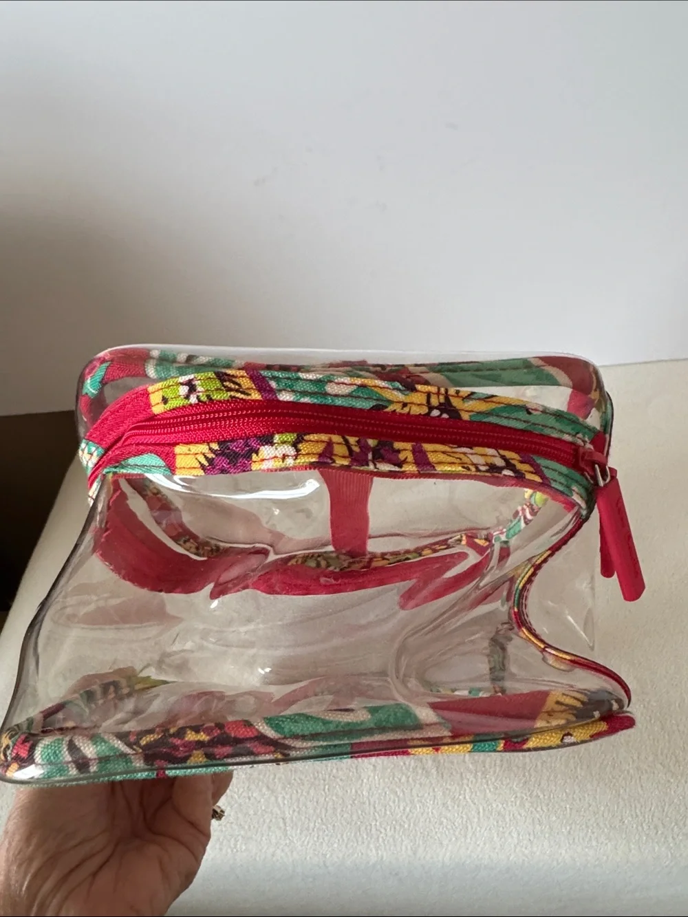 Vera Bradley clear cosmetic bag